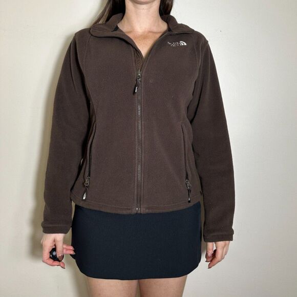 The North Face Brown Full Zip Jacket Women's Size Medium - Picture 1 of 7